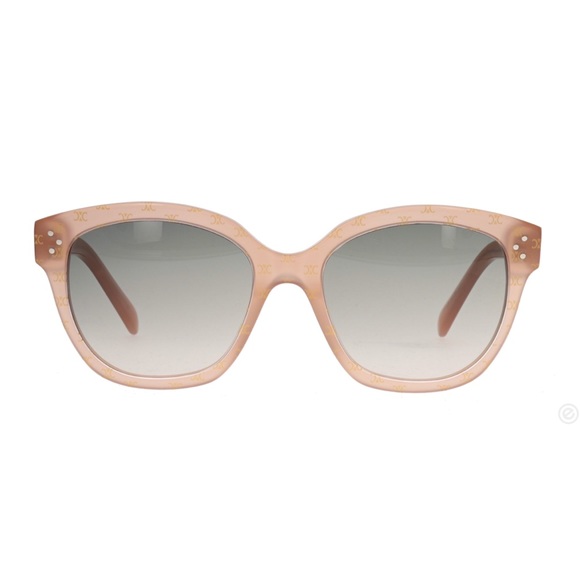 CELINE CL40167I NUDE/GOLD/BLUE GRADIENT TRIOMPHE MONOGRAM UNISEX SUNGLASSES - Picture 7 of 10
